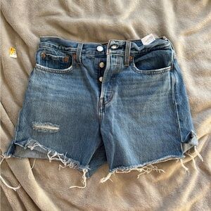Levis Denim Blue Women's Shorts